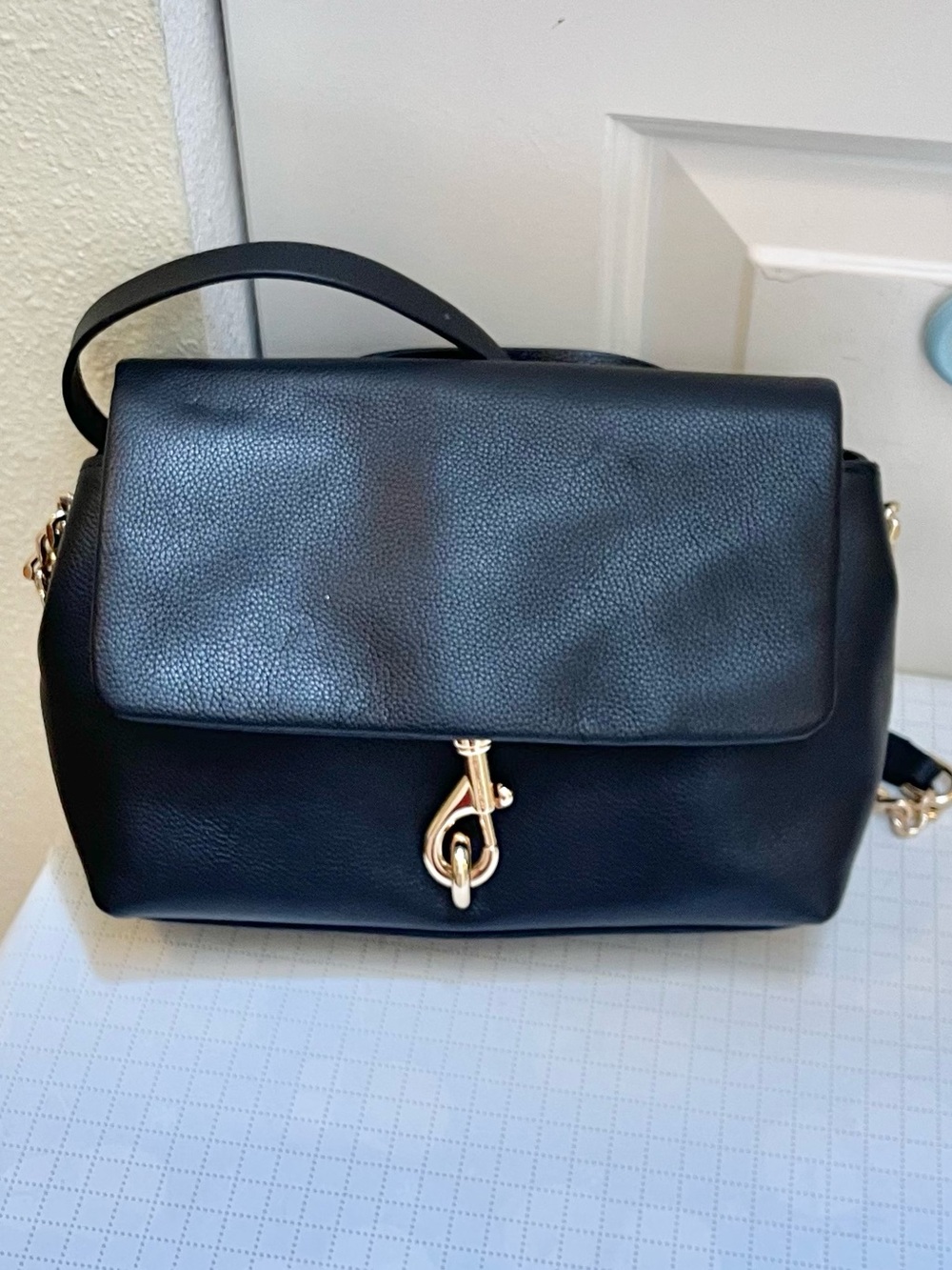 Authentic Rebecca Minkoff leather flap crossbody bag - Picture 3 of 16